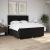Pat box spring cu saltea, negru, 180x200 cm, catifea GartenMobel Dekor