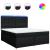 Pat box spring cu saltea, negru, 180x200 cm, catifea GartenMobel Dekor