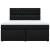 Pat box spring cu saltea, negru, 180x200 cm, catifea GartenMobel Dekor
