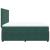 Pat box spring cu saltea, verde închis, 180x200 cm, catifea GartenMobel Dekor