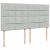 Pat box spring cu saltea, gri deschis, 180x200 cm, catifea GartenMobel Dekor