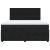 Pat box spring cu saltea, negru, 180x200 cm, catifea GartenMobel Dekor