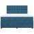 Pat box spring cu saltea, albastru, 180x200 cm, catifea GartenMobel Dekor