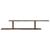 Raft TV montat pe perete stejar fumuriu 125x18x23 cm lemn GartenMobel Dekor
