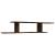 Raft TV montat pe perete stejar fumuriu 125x18x23 cm lemn GartenMobel Dekor