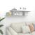 Raft TV montat pe perete gri sonoma 125x18x23 cm lemn GartenMobel Dekor