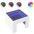 Măsuță de cafea cu LED infinity, alb, 40x40x30 cm GartenMobel Dekor