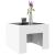 Măsuță de cafea cu LED infinity, alb, 40x40x30 cm GartenMobel Dekor