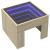 Măsuță de cafea cu LED infinity, stejar sonoma, 40x40x30 cm GartenMobel Dekor