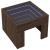 Măsuță de cafea cu LED infinity, stejar maro, 40x40x30 cm GartenMobel Dekor
