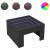 Măsuță de cafea cu LED infinity, negru, 50x50x30 cm GartenMobel Dekor