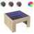 Măsuță de cafea cu LED infinity, stejar sonoma, 50x50x30 cm GartenMobel Dekor