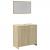 Set mobilier de baie, 2 piese, stejar sonoma, lemn prelucrat GartenMobel Dekor