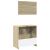 Set mobilier de baie, 2 piese, stejar sonoma, lemn prelucrat GartenMobel Dekor