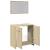 Set mobilier de baie, 2 piese, stejar sonoma, lemn prelucrat GartenMobel Dekor