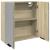 Dulap oglindă baie stejar sonoma 64,5x20x66,5 cm lemn prelucrat GartenMobel Dekor