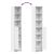 Dulap cu LED, alb, 36x32,5x200 cm, lemn prelucrat GartenMobel Dekor