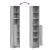 Dulap cu LED, gri sonoma, 36x32,5x200 cm, lemn prelucrat GartenMobel Dekor