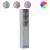 Dulap cu LED, gri sonoma, 36x32,5x200 cm, lemn prelucrat GartenMobel Dekor