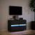 Dulap TV de perete cu lumini LED negru 80x31x45 cm GartenMobel Dekor