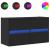 Dulap TV de perete cu lumini LED negru 80x31x45 cm GartenMobel Dekor