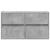 Comodă TV de perete cu lumini LED, gri beton, 80x31x45 cm GartenMobel Dekor