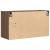 Comodă TV de perete cu lumini LED, stejar maro, 80x31x45 cm GartenMobel Dekor