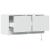 Comodă TV de perete cu lumini LED, alb, 80x31x38 cm GartenMobel Dekor