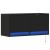 Dulap TV de perete cu lumini LED negru 80x31x38 cm GartenMobel Dekor