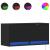 Dulap TV de perete cu lumini LED negru 80x31x38 cm GartenMobel Dekor