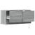 Comodă TV de perete cu lumini LED, gri sonoma, 80x31x38 cm GartenMobel Dekor