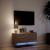 Comodă TV de perete cu lumini LED, stejar maro, 80x31x38 cm GartenMobel Dekor