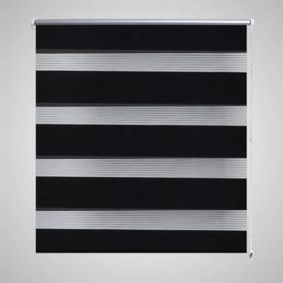 Jaluzea tip zebră, 70 x 120 cm, negru GartenMobel Dekor