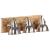 Lampă suspendată industrială, argintiu, 70x23 cm lemn mango E27 GartenMobel Dekor
