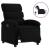 Fotoliu rabatabil electric, negru, material textil GartenMobel Dekor