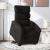 Fotoliu electric rabatabil cu ridicare, negru, textil GartenMobel Dekor