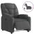 Fotoliu rabatabil electric, negru, material textil GartenMobel Dekor