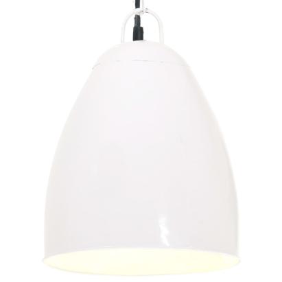 Lampă suspendată industrială, 25 W, alb, 32 cm, E27, rotund GartenMobel Dekor