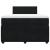 Pat box spring cu saltea, negru, 120x190 cm, catifea GartenMobel Dekor