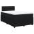 Pat box spring cu saltea, negru, 120x190 cm, catifea GartenMobel Dekor