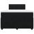 Pat box spring cu saltea, negru, 120x190 cm, catifea GartenMobel Dekor
