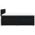 Pat box spring cu saltea, negru, 140x190 cm, textil GartenMobel Dekor