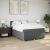 Pat box spring cu saltea, gri închis, 140x190 cm, textil GartenMobel Dekor