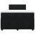 Pat box spring cu saltea, negru, 120x190 cm, catifea GartenMobel Dekor