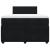 Pat box spring cu saltea, negru, 120x190 cm, catifea GartenMobel Dekor