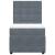 Pat box spring cu saltea, gri închis, 90x200 cm, catifea GartenMobel Dekor