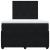 Pat box spring cu saltea, negru, 120x190 cm, catifea GartenMobel Dekor