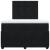 Pat box spring cu saltea, negru, 120x190 cm, catifea GartenMobel Dekor