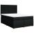 Pat box spring cu saltea, negru, 140x190 cm, textil GartenMobel Dekor