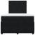 Pat box spring cu saltea, negru, 120x190 cm, catifea GartenMobel Dekor